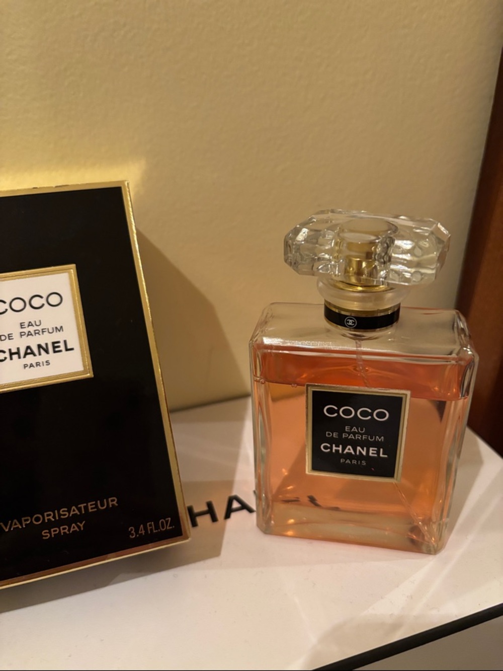 CHANEL Coco Eau de Parfum - Black Label with Pink-Amber Liquid